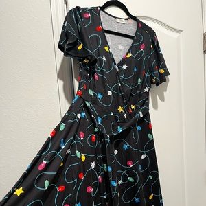 Christmas light dress